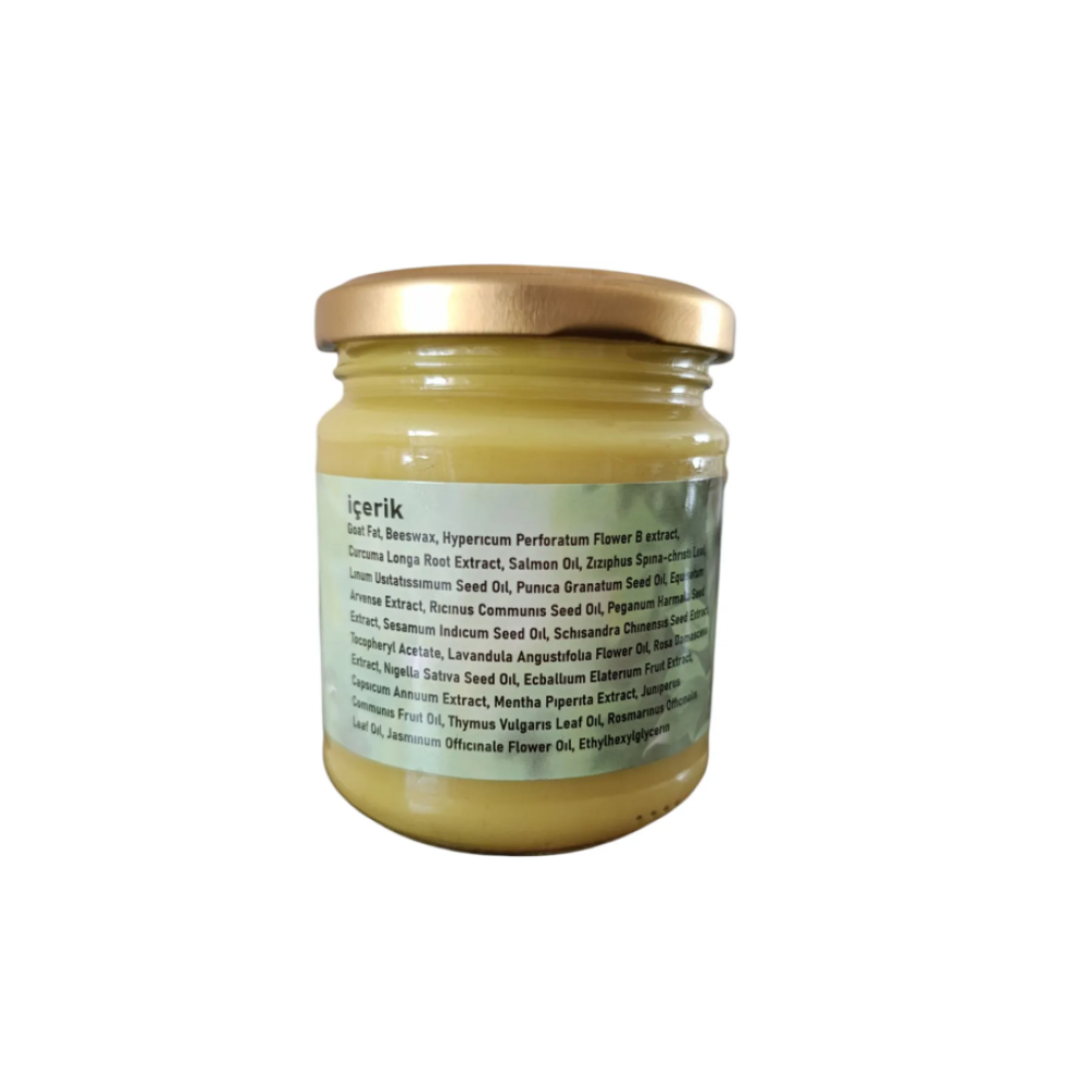 Doğal Kuyruk Yağı & Alabalık Yağlı Masaj Kremi – 210 ml | Kas Ağrılarına Özel Yoğun Bakım Kremi