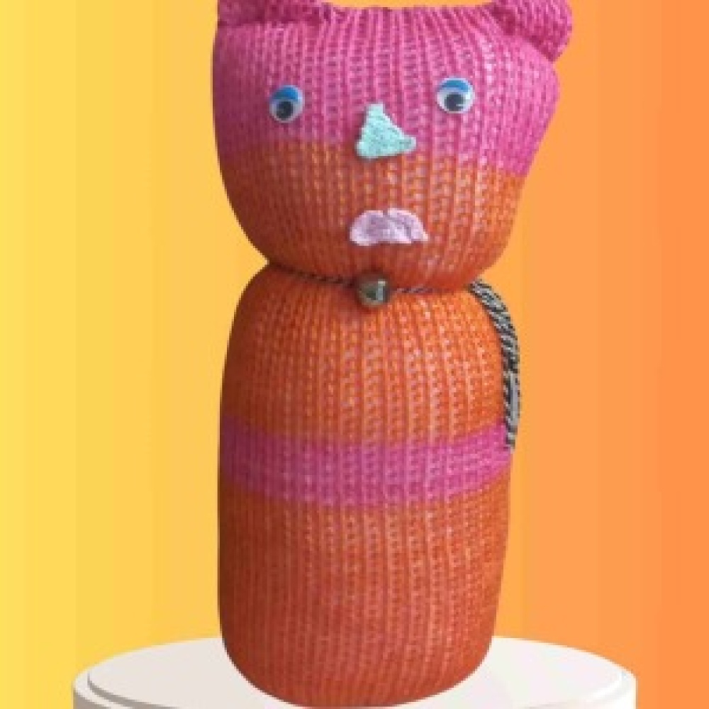 Tıkırık Örgü Yastık Uyku ve Oyun Arkadaşı Fıstık - 45 cm