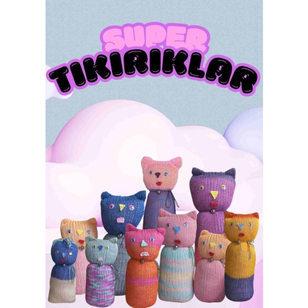 Tıkırık Örgü Yastık Uyku ve Oyun Arkadaşı Poncik - 35 cm