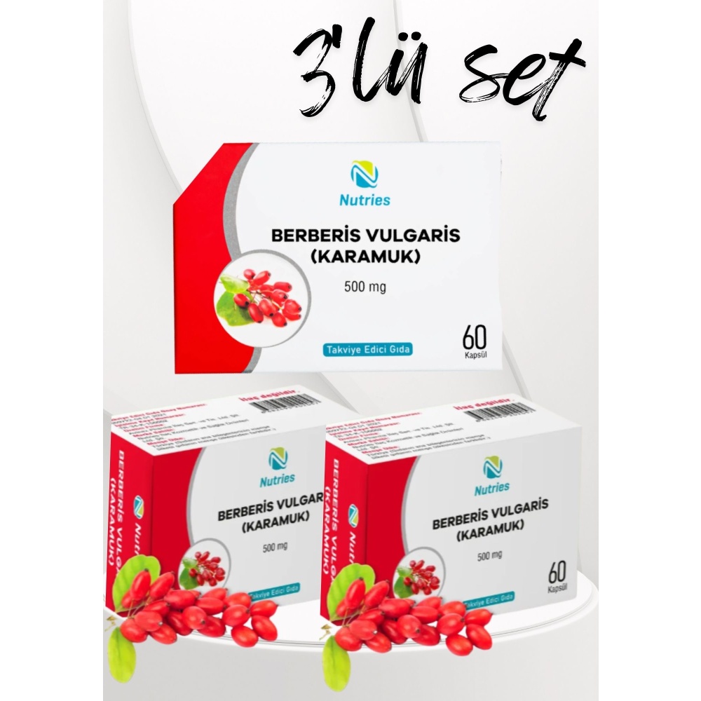 Berberis Vulgaris Takviye Edici Gıda 60’lı – 3’lü Ekonomik Set