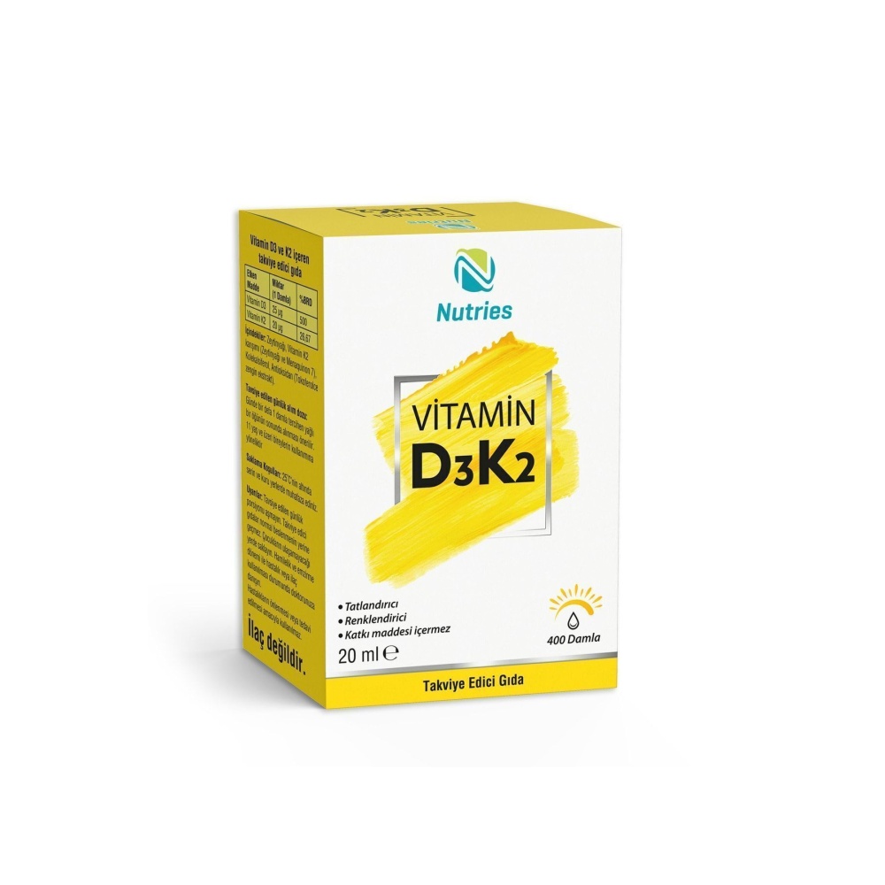 D3K2 Damla 20 ml (1000 IU) – 2’li Avantaj Paketi