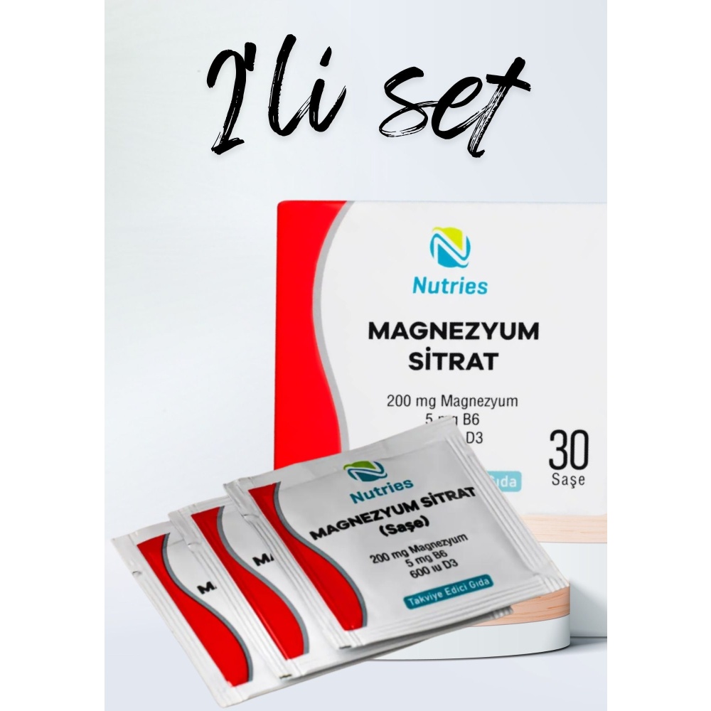 Magnezyum Sitrat Saşe – 2’li Avantaj Paketi