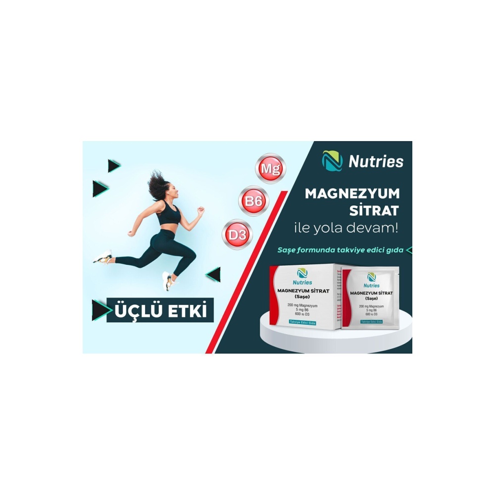 Magnezyum Sitrat Saşe – 2’li Avantaj Paketi