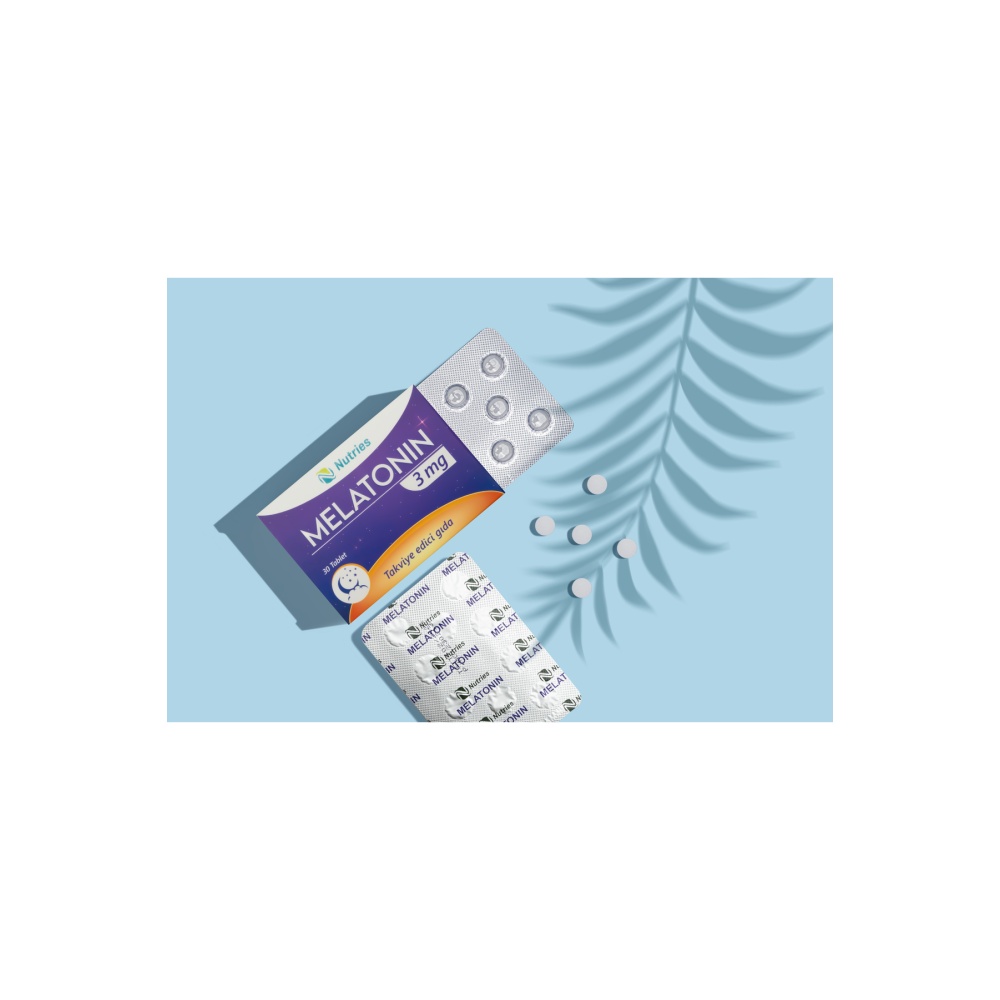 Melatonin Uyku Destek Tableti 3 mg 30’lu – 2’li Avantaj Paketi