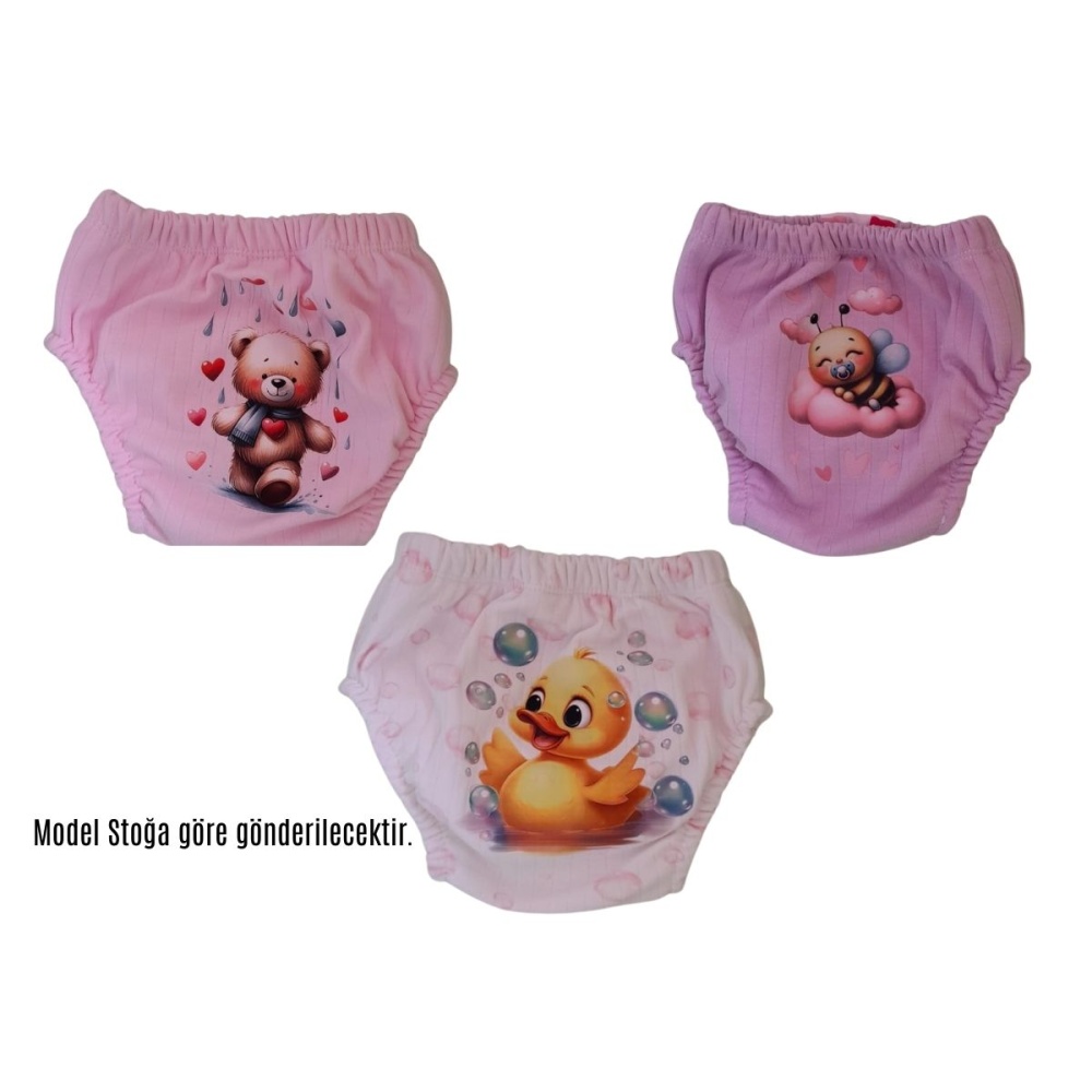 Alıştırma Külodu Suprem Kumaş 3 Adet Pembe (Model Stok Durumuna Göre Gönderilir)