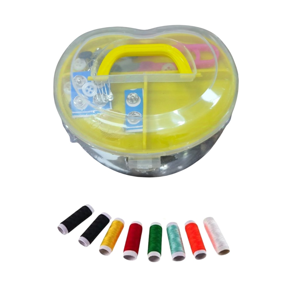 İplik Set Büyük Kalp Plastik Dikiş Seti