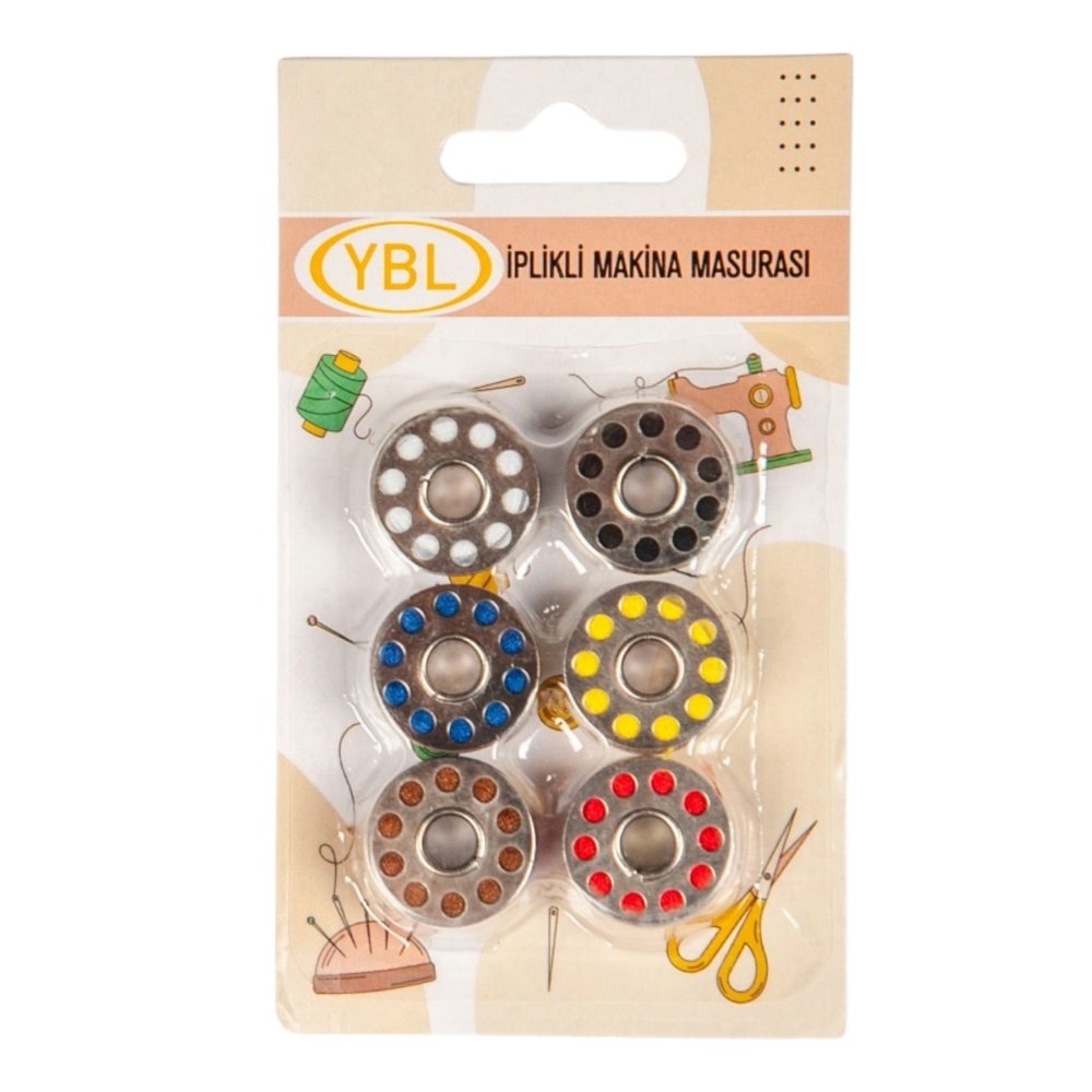 Makine Masurası İplikli Renkli 6lı