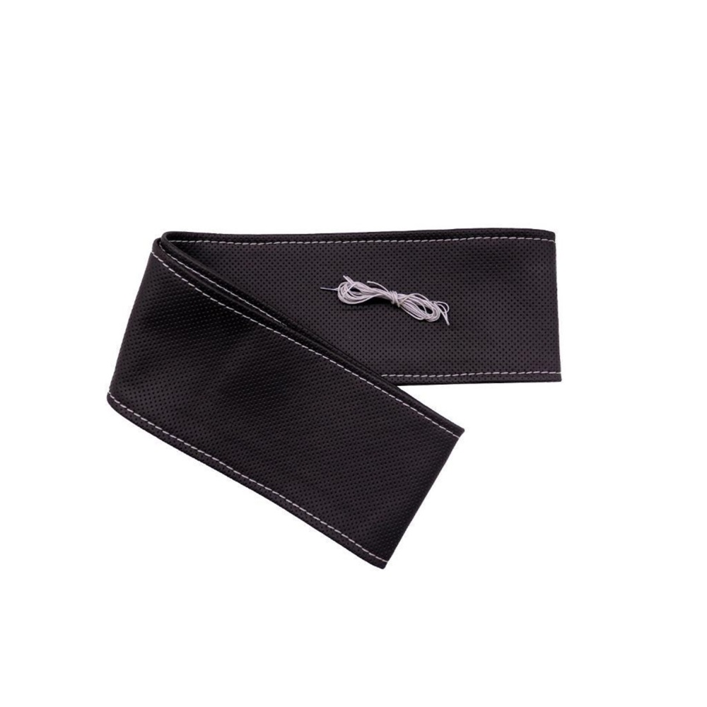 Tüm Araçlara Uyumlu Vinil Direksiyon Kılıfı, Dikmeli Gri Dikişli