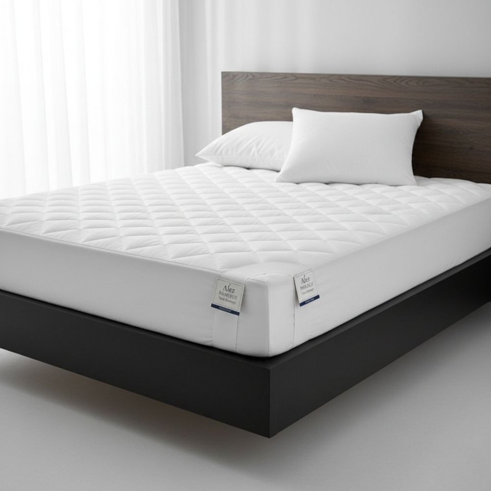 Alez Pamuklu Dört Köşe Lastik Yatak Koruyucu 160*200 cm