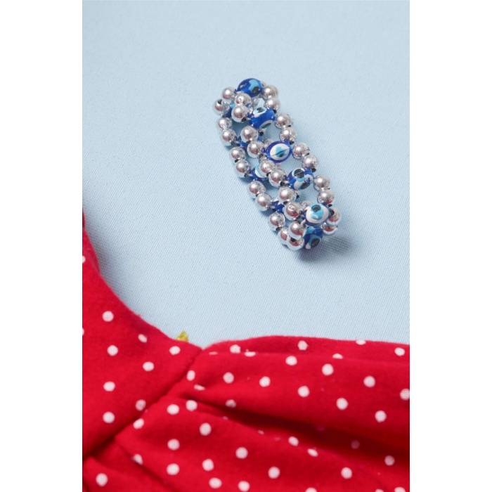 3-6-9 Ay Çilek Bebekler Penye Kumaş Kısa Kol Bebek Elbisesi