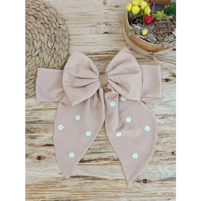 Yenidoğan Papatya Desenli Trilüks Unisex Kundak Bebek Battaniyesi