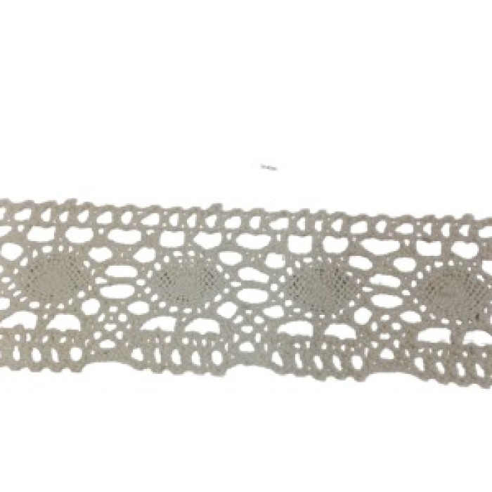 Kopanaki Dantel en 5 cm Badem Model Krem 10 Metre
