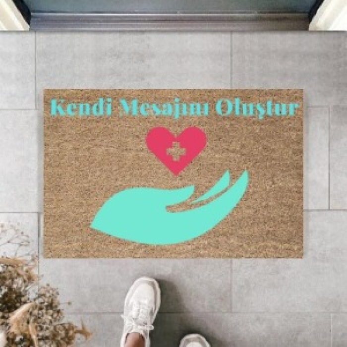 Dijital Baskı Kişiye Özel İç Kapı Dekorasyon Paspas  PS11213
