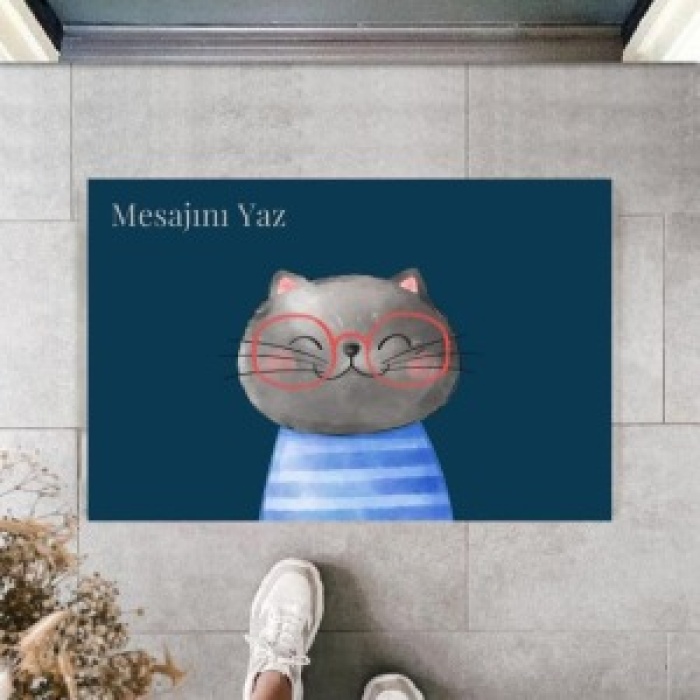 Dijital Baskı Kişiye Özel İç Kapı Dekorasyon Paspas  PS11204