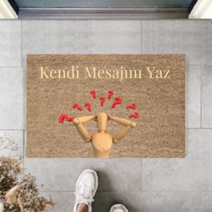 Dijital Baskı Kişiye Özel İç Kapı Dekorasyon Paspas  PS11199