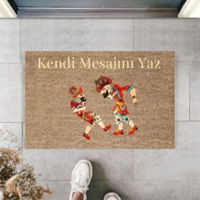 Dijital Baskı Kişiye Özel İç Kapı Dekorasyon Paspas  PS11193