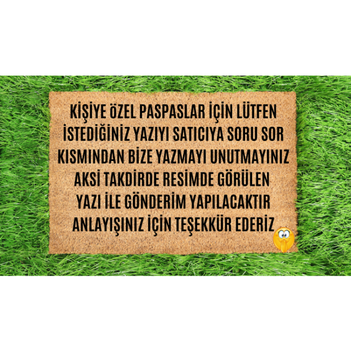 Kapı Önü Paspası Kişiye Özel Yazı Yazılır Koko Model Şerit Sonsuzluk PK-1518