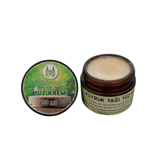 Kuyruk Yağı & Kolajen İçerikli Doğal Yüz Bakım Kremi – 50 ml | Sıkılaştırıcı & Nemlendirici Etki