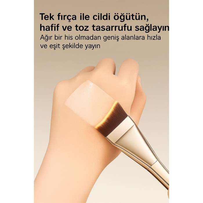 Yüksek Kaliteli PBT Fiber Kıllı İz Bırakmayan Makyaj Fırçası