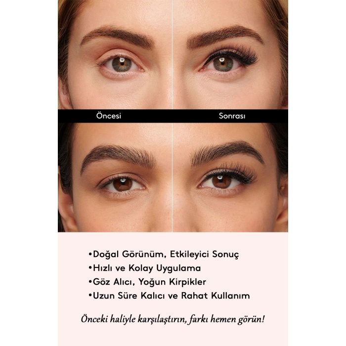 Doğal İpek Takma Kirpik 3 Çift + Kirpik Takma Aparatı 3D-Y05