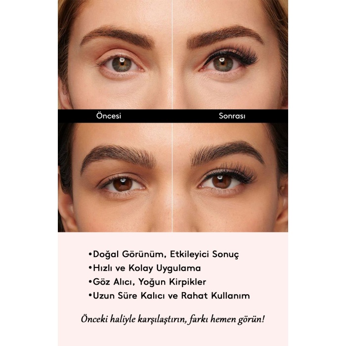 Doğal İpek Takma Kirpik 3 Çift + Kirpik Takma Aparatı 3D-21