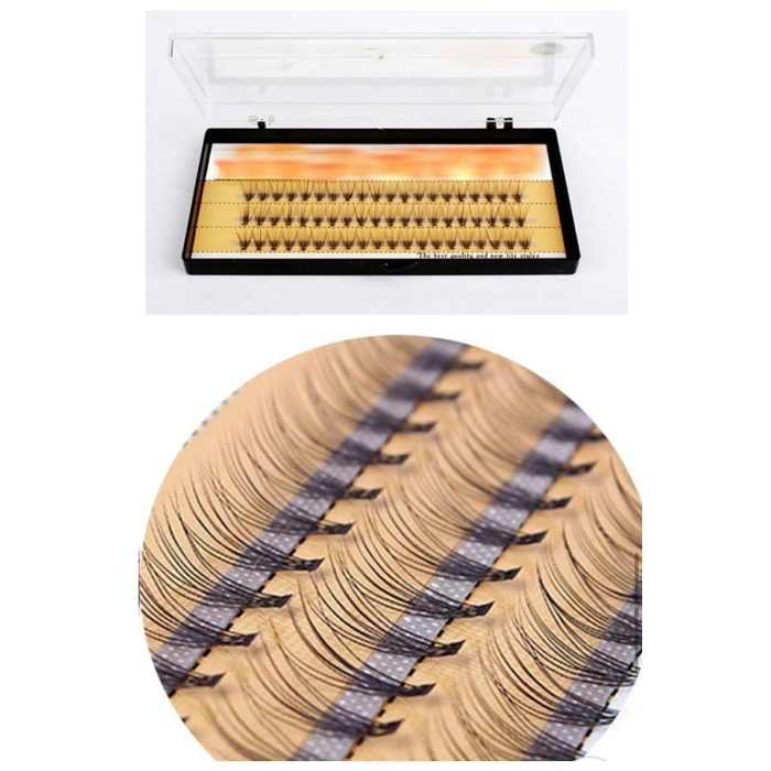 Standart 12 mm Tekli Takma Kirpik Gerçek Kıl