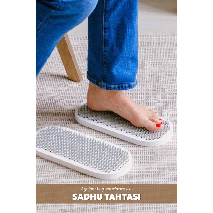 Yoga Çivili Tahtası – Refleksoloji ve Masaj Destekli Rahatlama Tahtası
