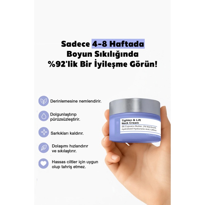 Anti-Aging Krem – Nemlendirici ve Kırışıklık Karşıtı Yüz & Boyun Bakım Kremi