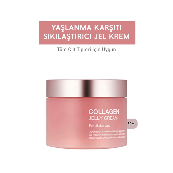 Yaşlanma Karşıtı Collagen Jel Yüz Kremi – Nemlendirici ve Onarıcı Gece Kremi