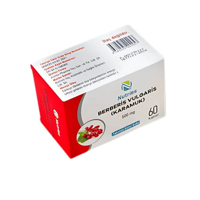 Berberis Vulgaris (Karamuk) 500 mg 60 Kapsül