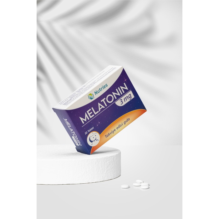 Melatonin Uyku Destek Tableti 3 mg 30’lu – 3’lü Ekonomik Set