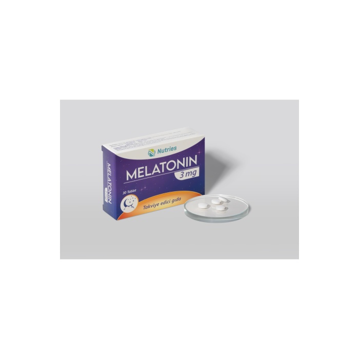 Melatonin Uyku Destek Tableti 3 mg 30’lu – 3’lü Ekonomik Set