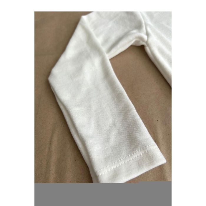 Babaannem Bi tane Baskılı Pamuklu Uzun Kollu Çıtçıtlı Bebek Body Zıbın Atlet Tulum