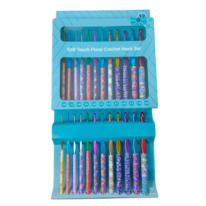 Yün Tığ Set Desenli 12 Adet