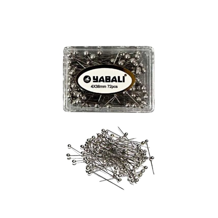 Toplu İğne Gümüş 72li 4x38 mm