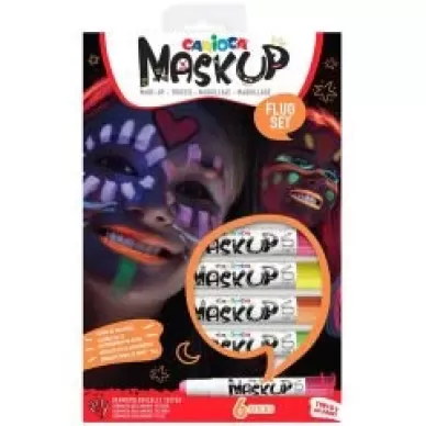 Carioca Yüz Boyası 6GR 6 Renk Fosforlu