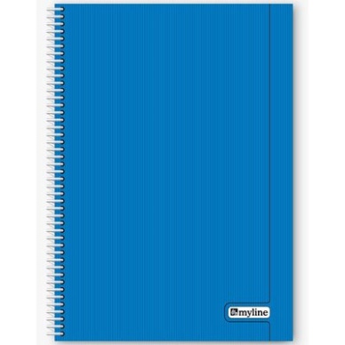 Myline Nova A4 Plastik Kapak 60 Yaprak Kareli Defter