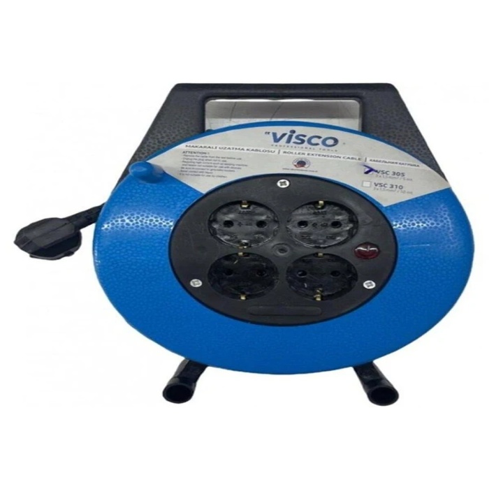 Visco Plus Makaralı Uzatma Kablosu 3x1,5 20mt