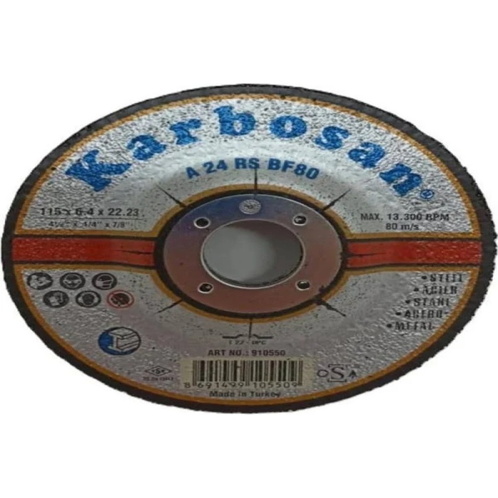 Karbosan Metal Taşlama Disk 115X6.4X22.23