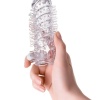 Titreşimli Slikon Tırtıklı Penis Kılıfı