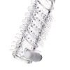 Titreşimli Slikon Tırtıklı Penis Kılıfı