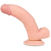 20 cm Dual Layer Oynar Derili Realistik Penis Dildo