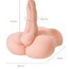 19cm Erkek Penisli Kalça Mastürbatör
