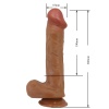 26 cm Çift Katmanlı Gerçekçi Titreşimli Penis Dildo Vibratör