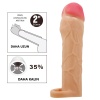 5 cm Dolgulu Premium Ten Rengi Silikon Penis Kılıfı