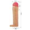 5 cm Dolgulu Premium Ten Rengi Silikon Penis Kılıfı
