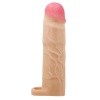 7,6 cm Dolgulu Premium Ten Rengi Silikon Penis Kılıfı