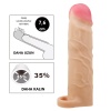 7,6 cm Dolgulu Premium Ten Rengi Silikon Penis Kılıfı