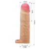 7,6 cm Dolgulu Premium Ten Rengi Silikon Penis Kılıfı