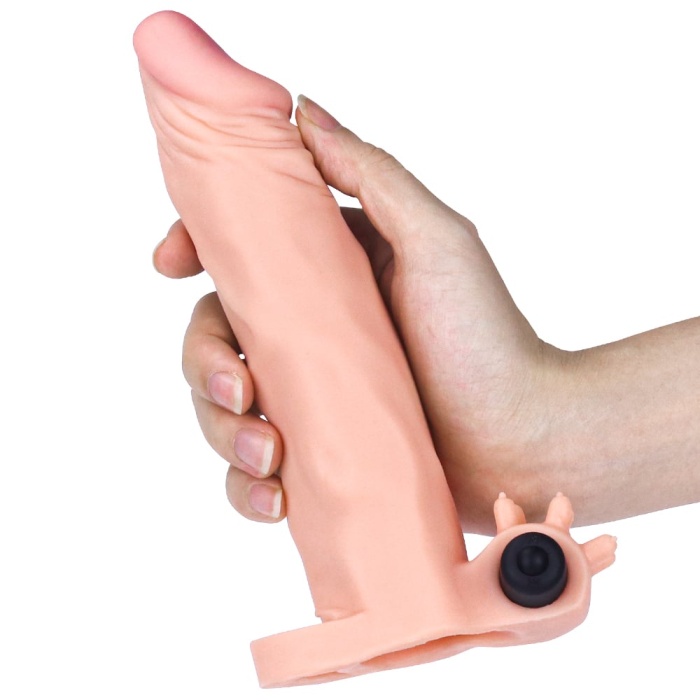Pleasure X-Tender Realistik Titreşimli Uzatmalı Penis Kılıfı